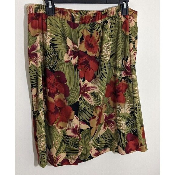 Ronni Nicole Floral 2 Piece Set Vacation Tropical Square Neck Top Skirt Size 16 - Picture 5 of 12